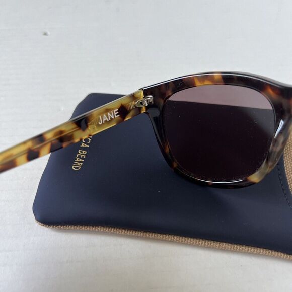 Veronica Beard Jane Square Frame Sunglasses Tortoise NWB